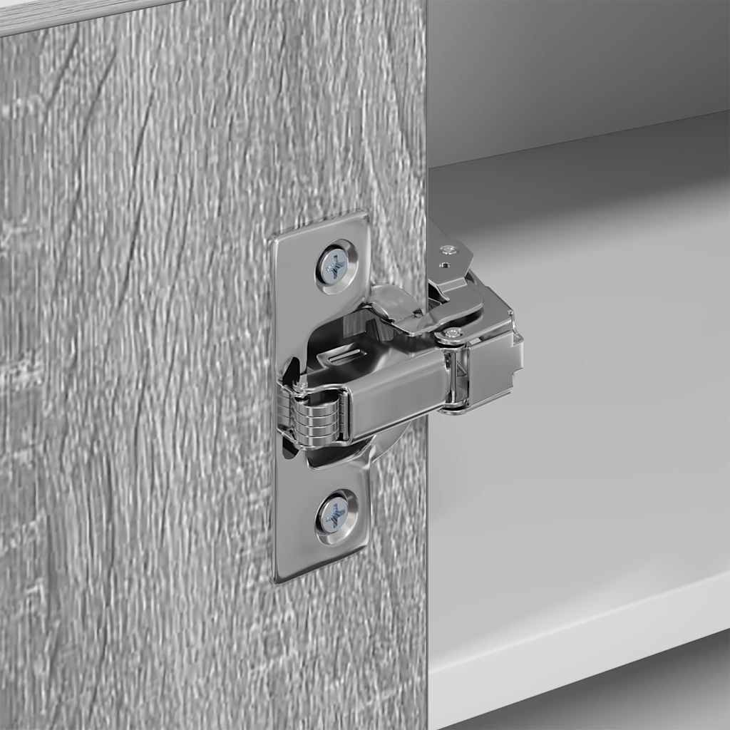 Hängeschrank Grau Sonoma und Weiß 57 x 57 x 40 cm Holzwerkstoff