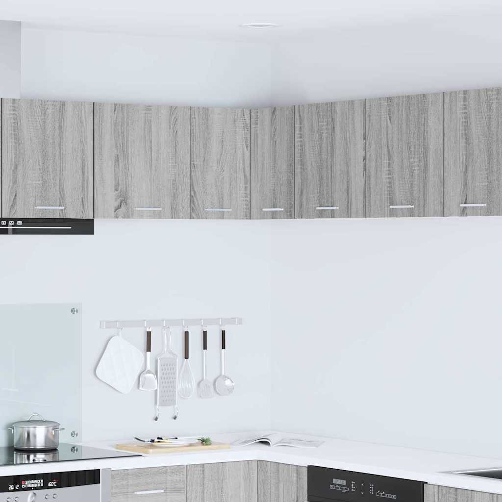 Hängeschrank Grau Sonoma und Weiß 57 x 57 x 40 cm Holzwerkstoff