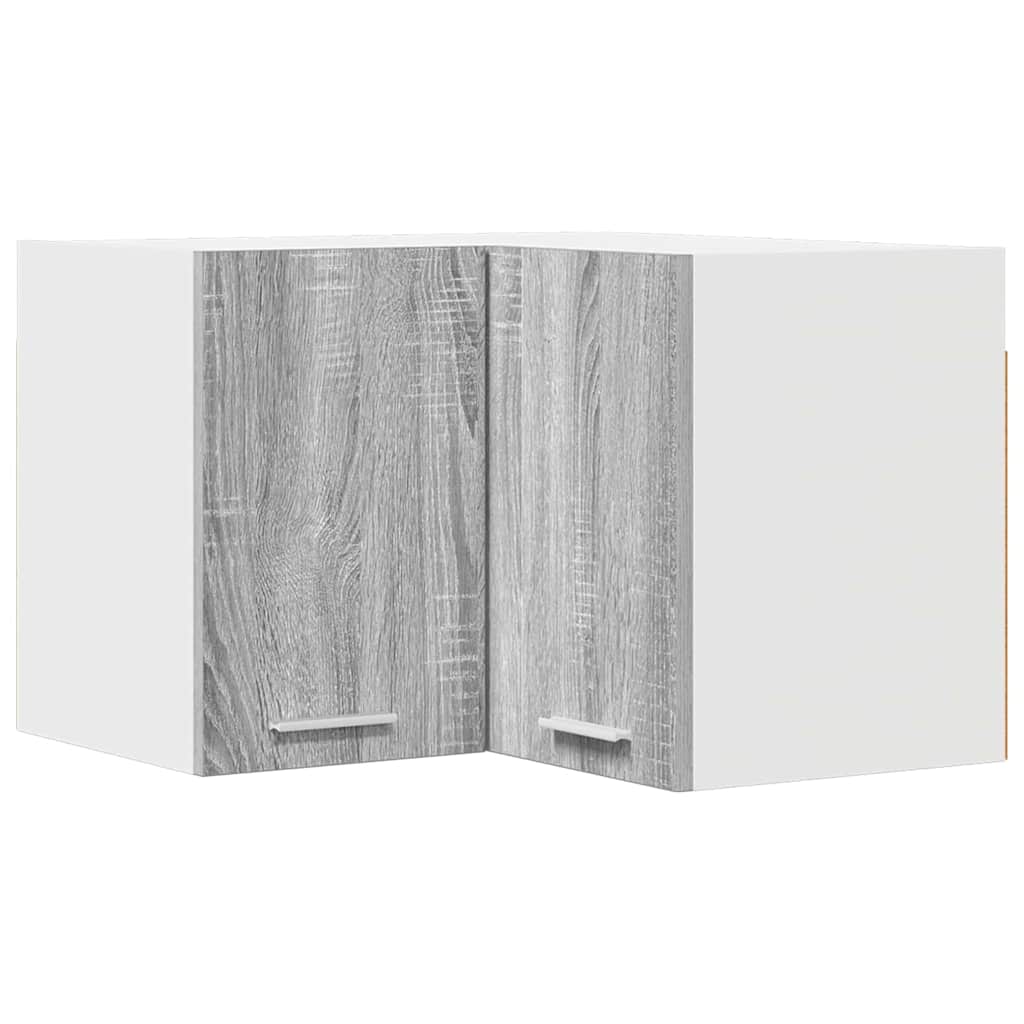 Hängeschrank Grau Sonoma und Weiß 57 x 57 x 40 cm Holzwerkstoff