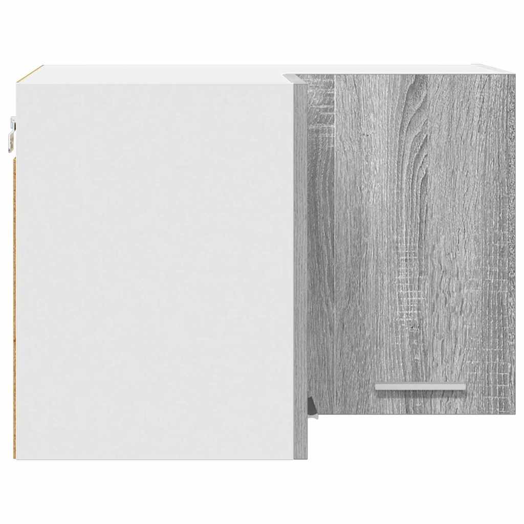 Hängeschrank Grau Sonoma und Weiß 57 x 57 x 40 cm Holzwerkstoff