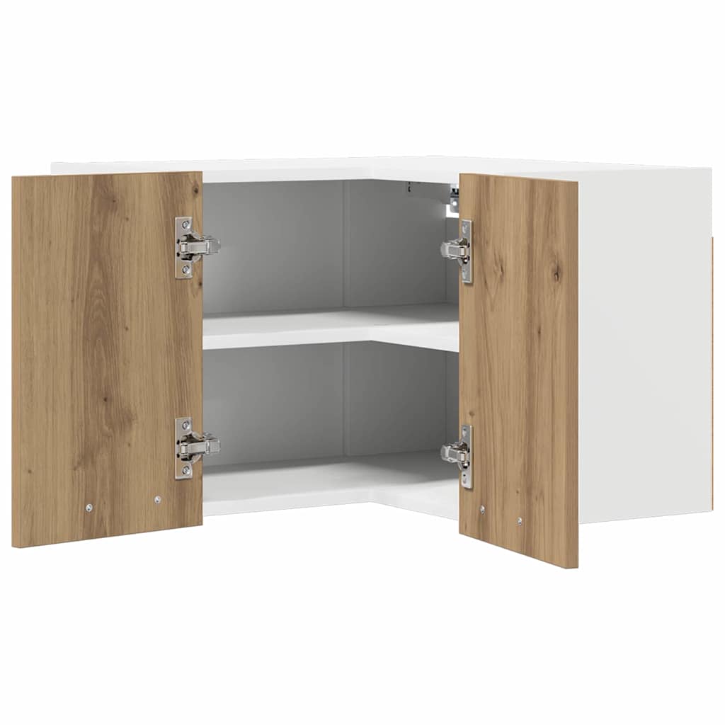Hängeschrank Artisan-Eiche und Weiß 57 x 57 x 40 cm