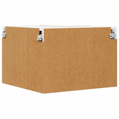 Hängeschrank Artisan-Eiche und Weiß 57 x 57 x 40 cm