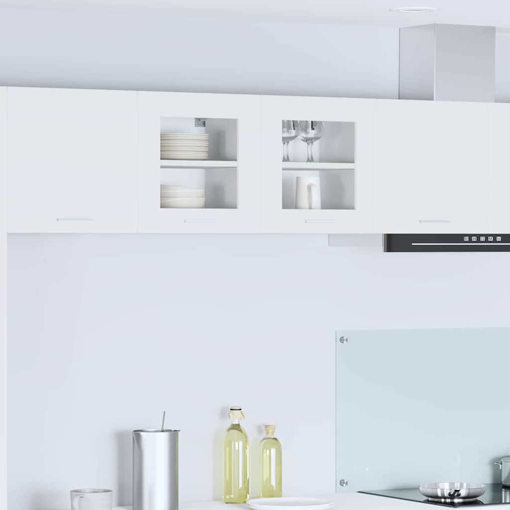 Hängeschrank 2 stk. Weiß Holzwerkstoff