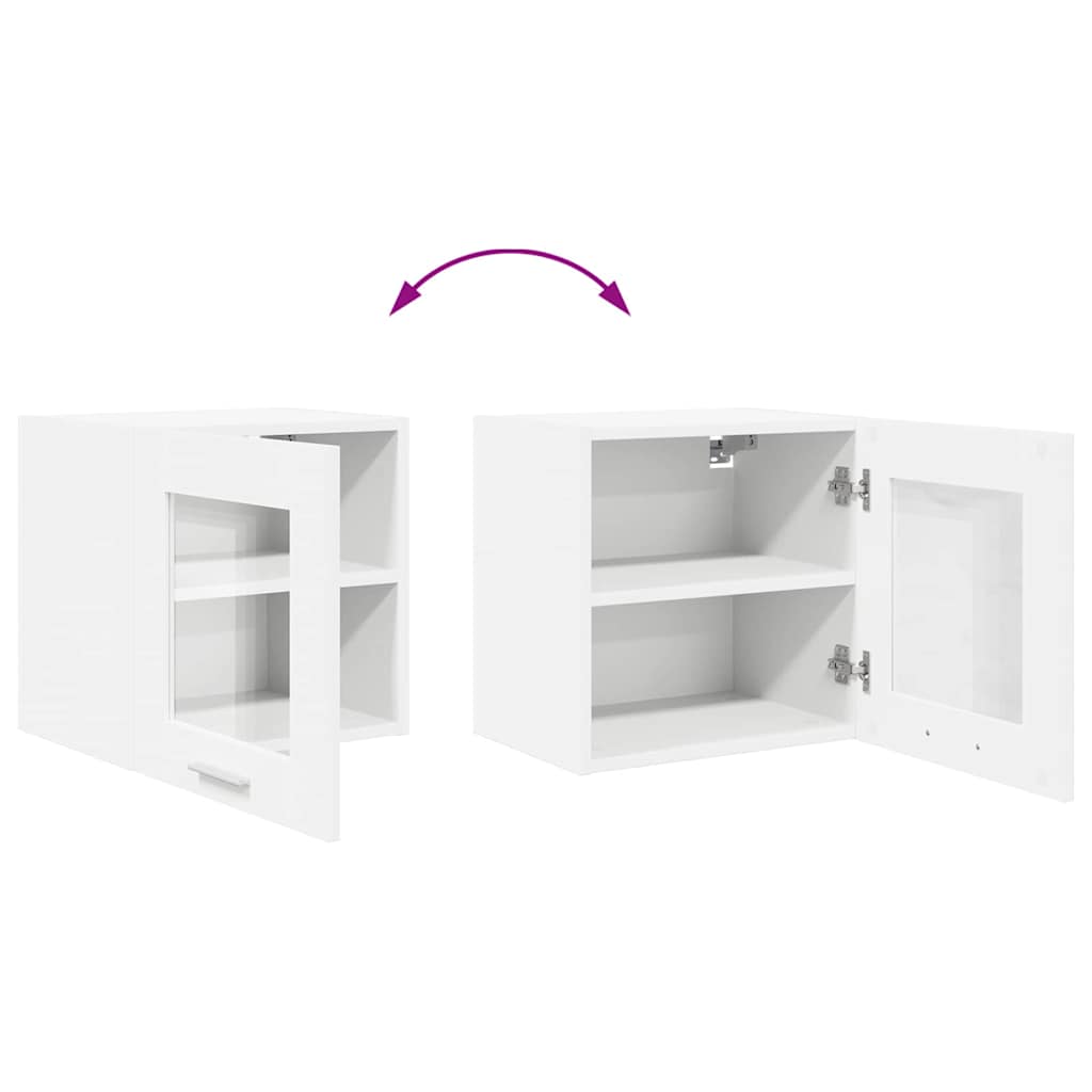 Hängeschrank 2 stk. Weiß Holzwerkstoff