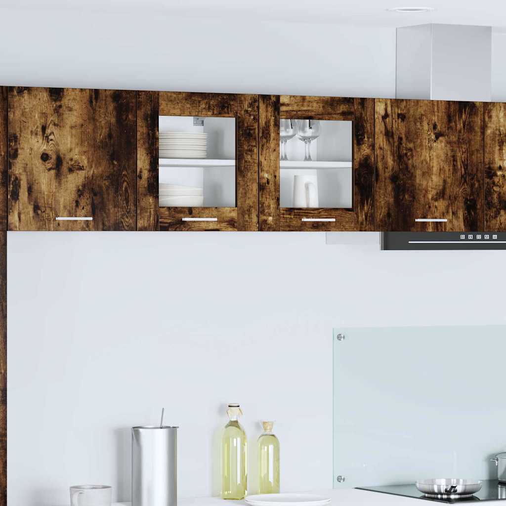 Hängeschrank mit Regal Riga Geräucherte Eiche 40 x 31 x 40 cm