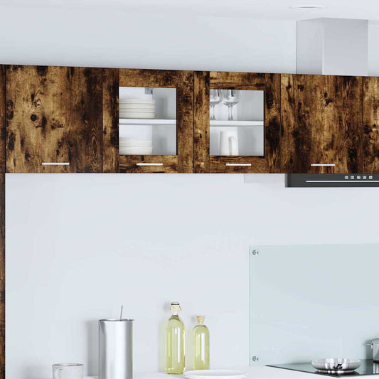 Hängeschrank mit Regal Riga Geräucherte Eiche 40 x 31 x 40 cm