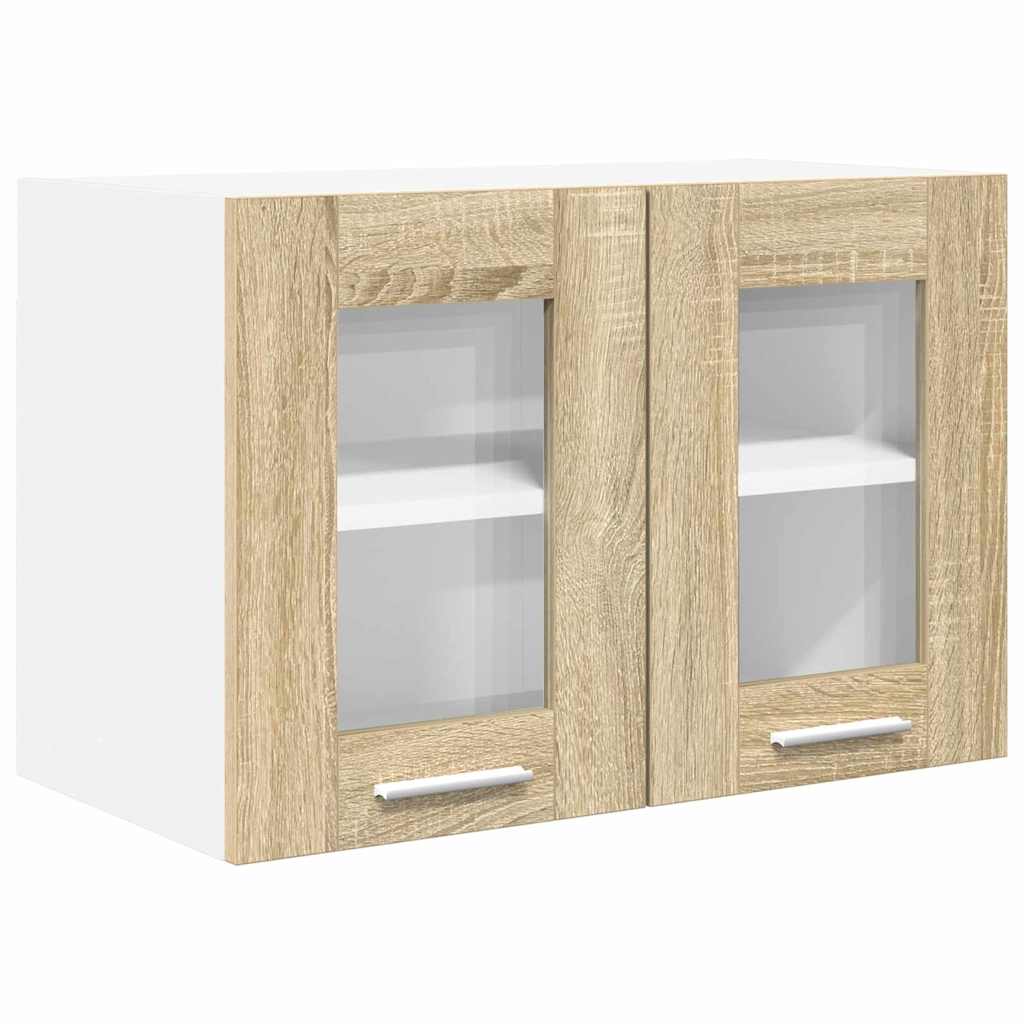 Hängeschrank mit Regal Riga 2 pcs Sonoma-Eiche 60 x 31 x 40 cm