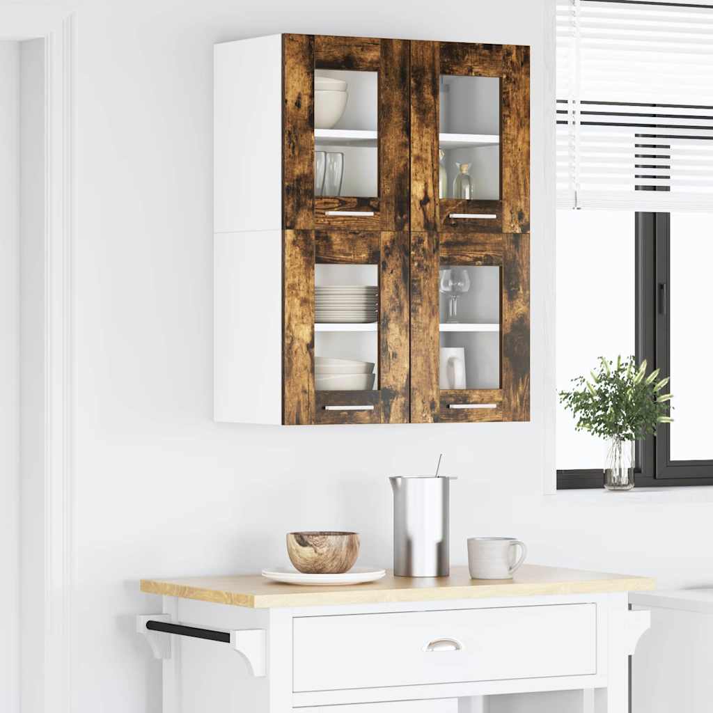 Hängeschrank mit Regal Riga Geräucherte Eiche 60 x 31 x 40 cm