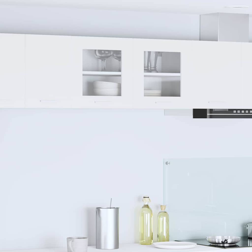 Hängeschrank mit Regal Riga Weiß 80 x 31 x 40 cm Holzwerkstoff