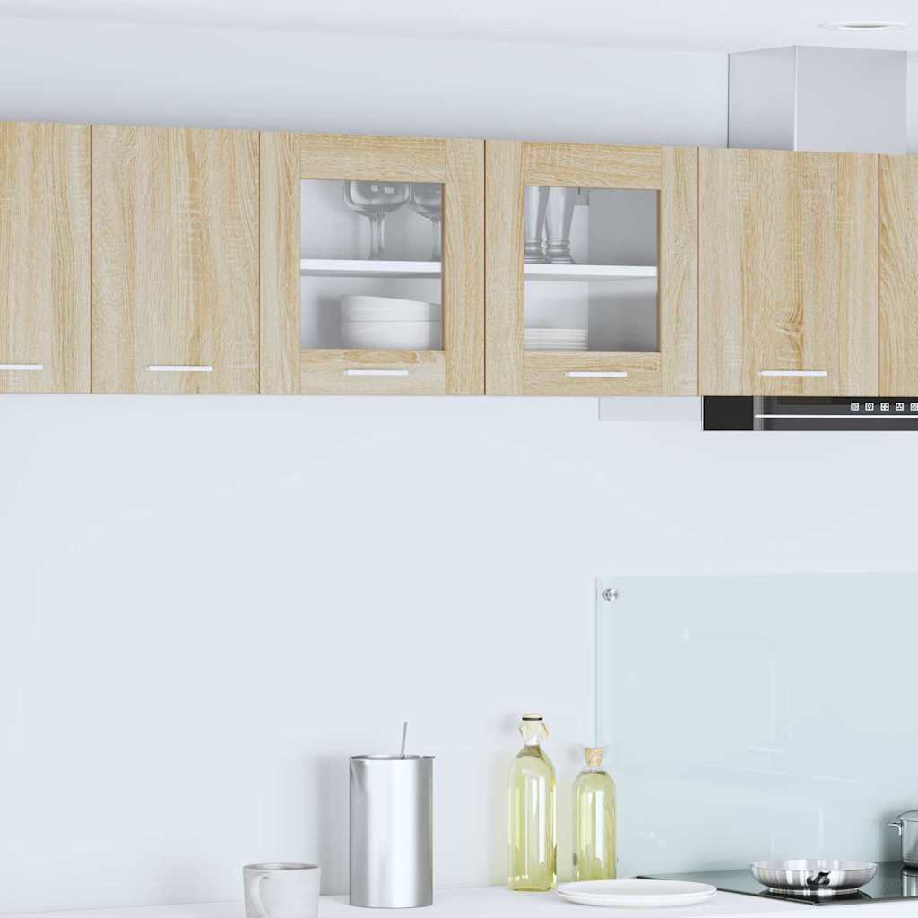 Hängeschrank Sonoma-Eiche und Weiß 80 x 31 x 40 cm