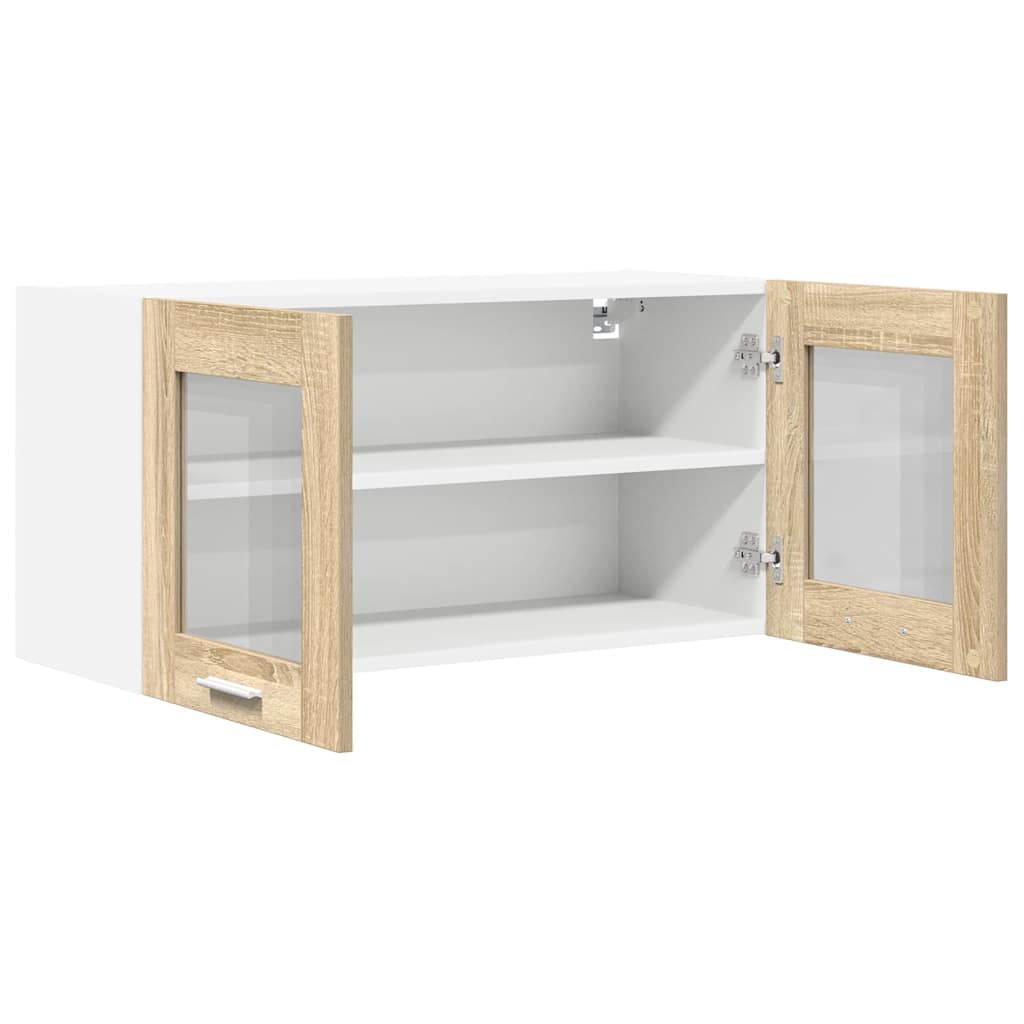 Hängeschrank Sonoma-Eiche und Weiß 80 x 31 x 40 cm