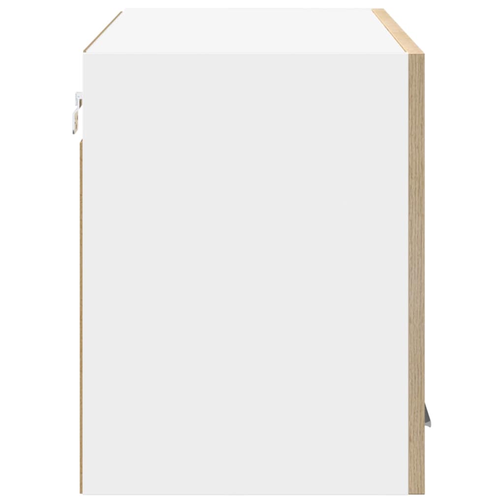 Hängeschrank Sonoma-Eiche und Weiß 80 x 31 x 40 cm