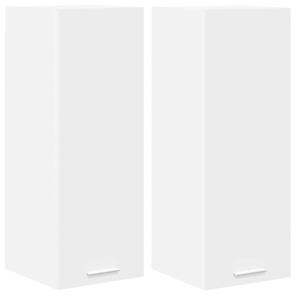 Hängeschrank 2 stk. Weiß Holzwerkstoff