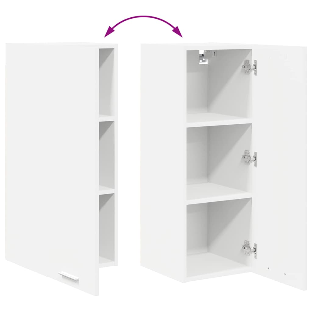 Hängeschrank 2 stk. Weiß Holzwerkstoff