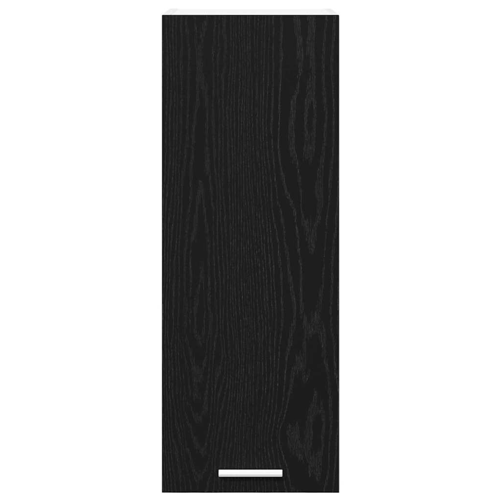 Hängeschrank Schwarze Eiche und Weiß 30 x 31 x 80 cm