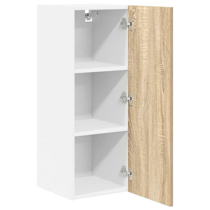 Hängeschrank Sonoma-Eiche und Weiß 30 x 31 x 80 cm