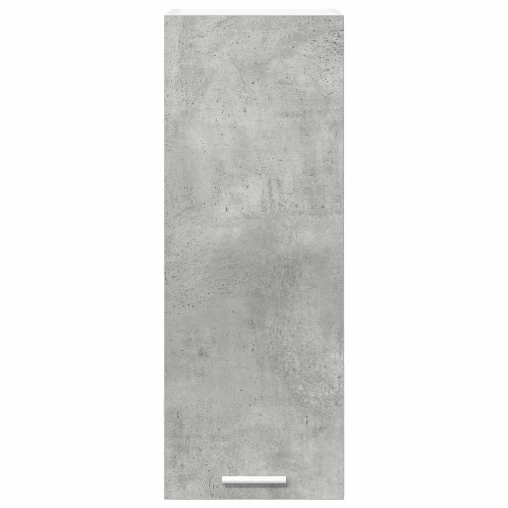 Hängeschrank 2 stk. Betongrau und Weiß Holzwerkstoff