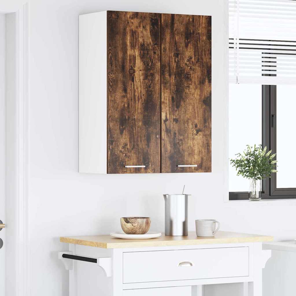 Hängeschrank Geräucherte Eiche und Weiß 30 x 31 x 80 cm