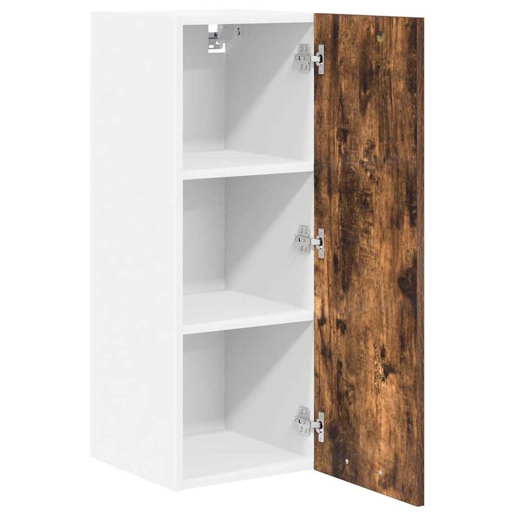 Hängeschrank Geräucherte Eiche und Weiß 30 x 31 x 80 cm