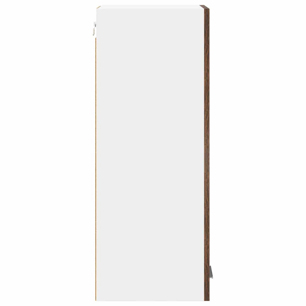 Hängeschrank Geräucherte Eiche und Weiß 30 x 31 x 80 cm