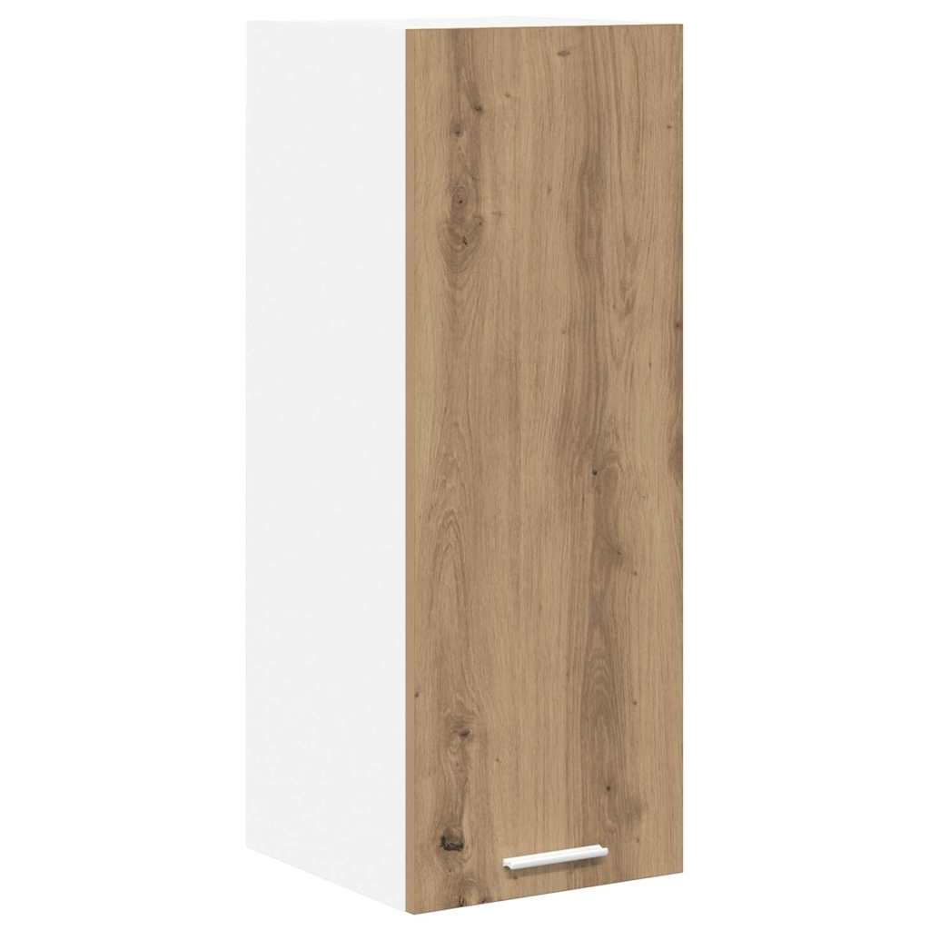 Hängeschrank 2 stk. Artisan-Eiche und Weiß Holzwerkstoff