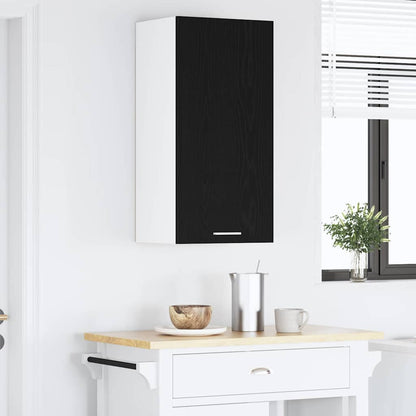 Hängeschrank Schwarze Eiche und Weiß 40 x 31 x 80 cm