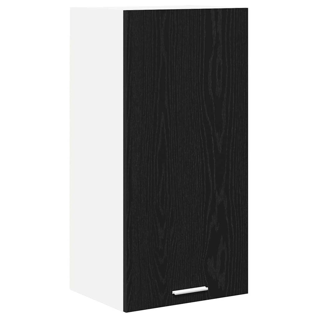 Hängeschrank Schwarze Eiche und Weiß 40 x 31 x 80 cm