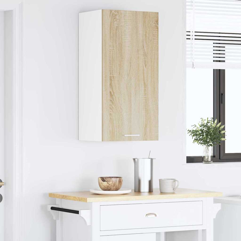 Hängeschrank Sonoma-Eiche und Weiß 40 x 31 x 80 cm