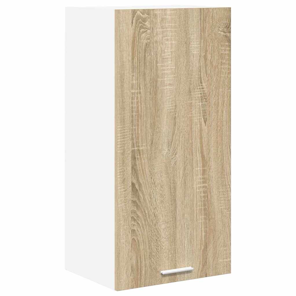 Hängeschrank Sonoma-Eiche und Weiß 40 x 31 x 80 cm