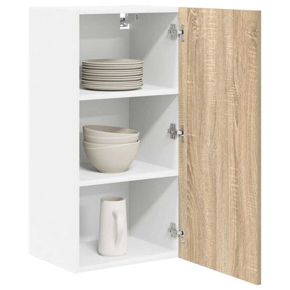 Hängeschrank Sonoma-Eiche und Weiß 40 x 31 x 80 cm