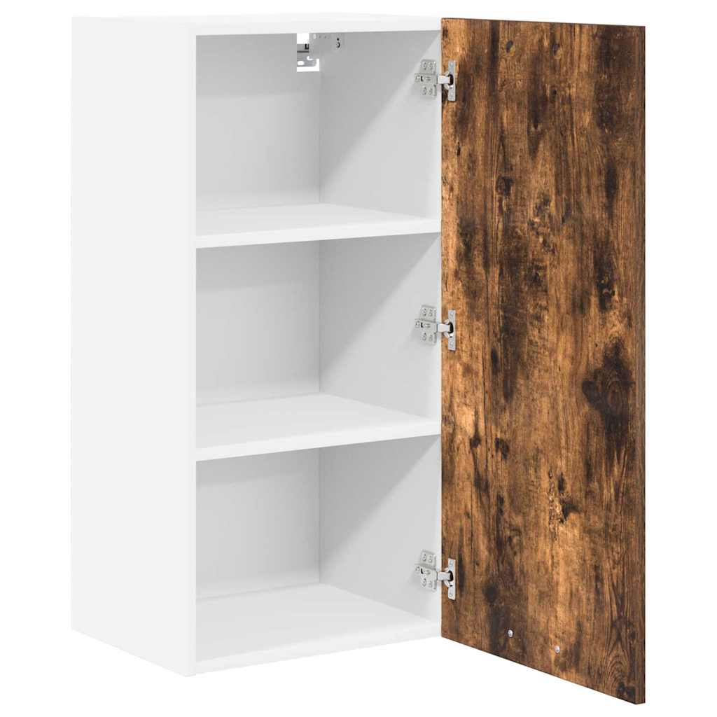 Hängeschrank Geräucherte Eiche und Weiß 40 x 31 x 80 cm