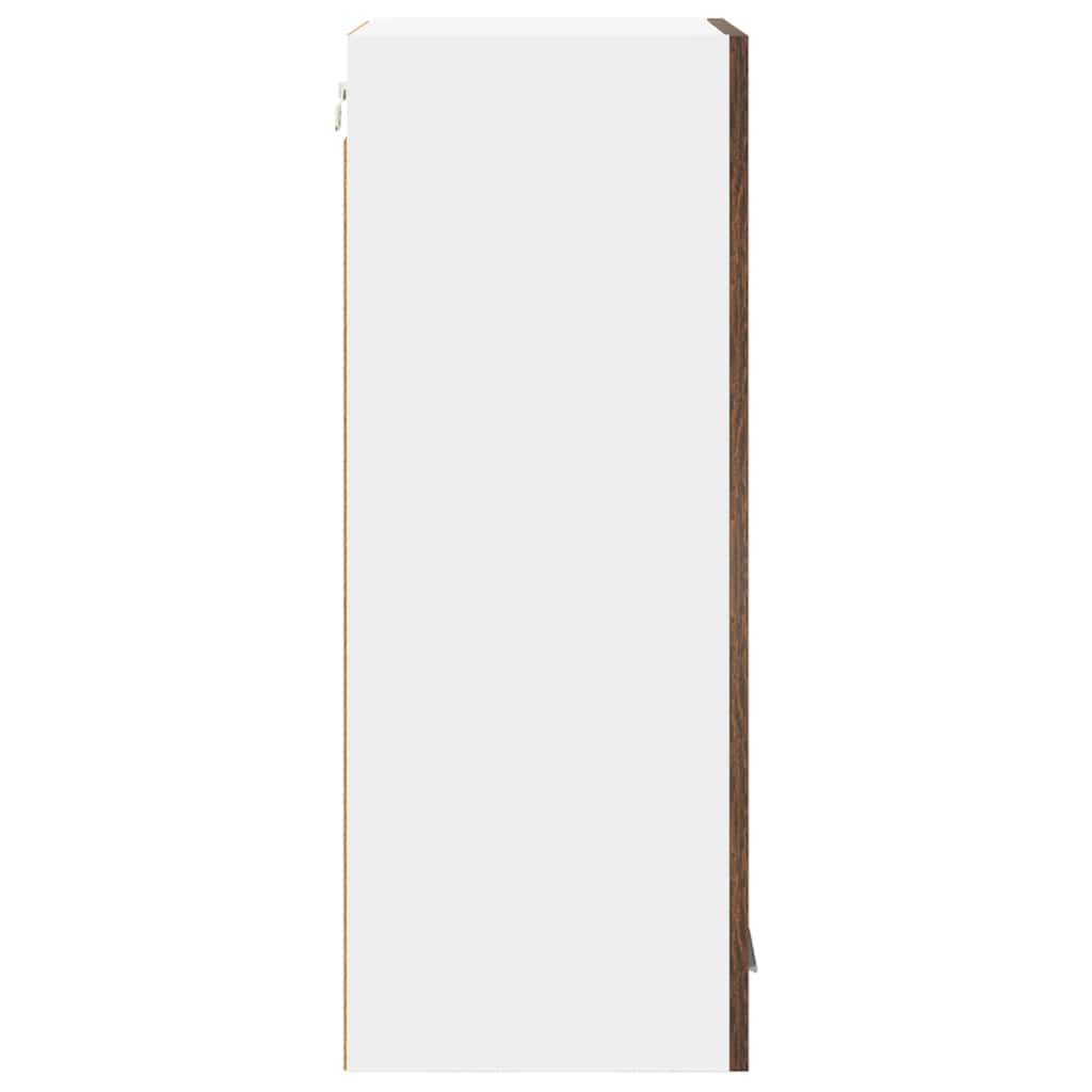 Hängeschrank Geräucherte Eiche und Weiß 40 x 31 x 80 cm