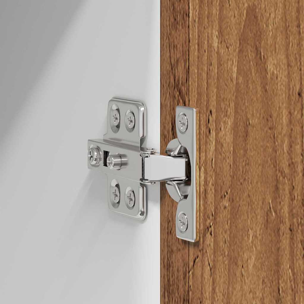 Hängeschrank mit Regal Riga Altes Holz und Weiß 40 x 31 x 80 cm