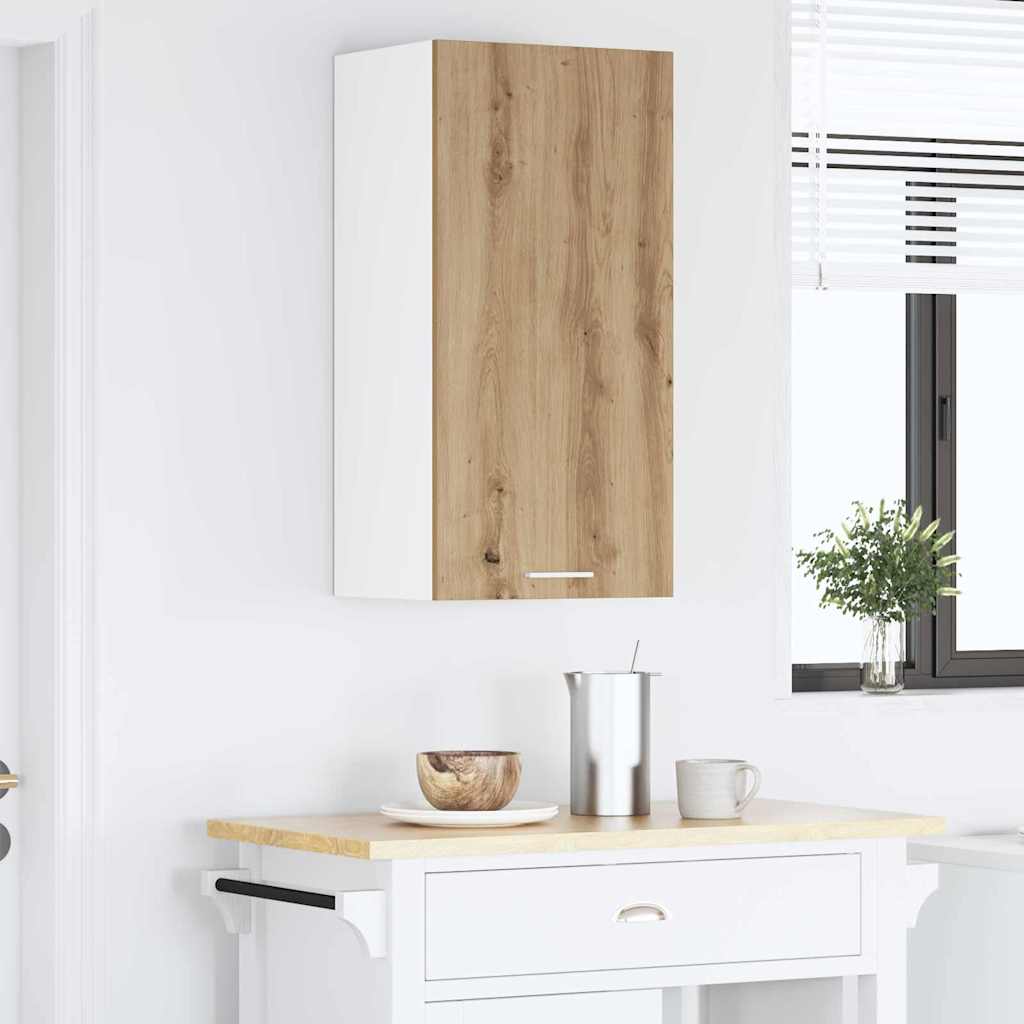 Hängeschrank Artisan-Eiche und Weiß 40 x 31 x 80 cm
