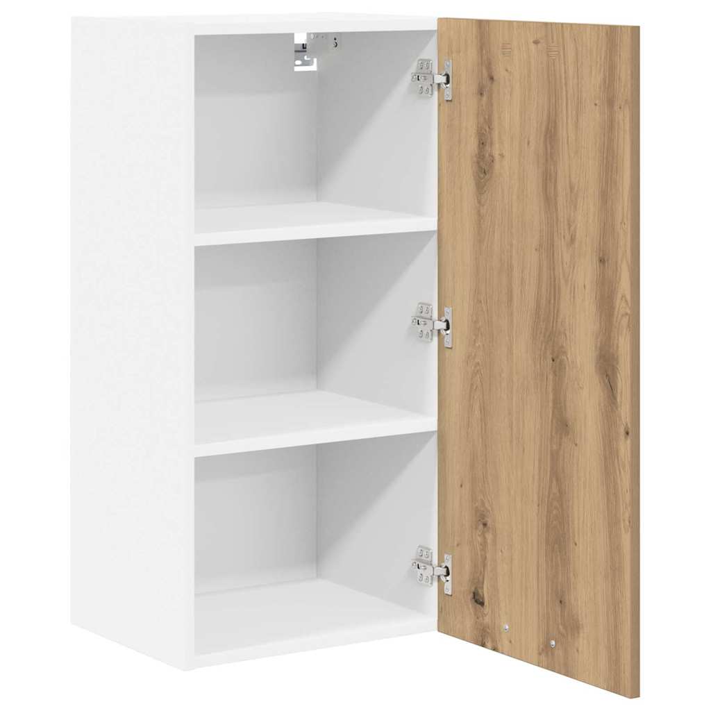 Hängeschrank Artisan-Eiche und Weiß 40 x 31 x 80 cm
