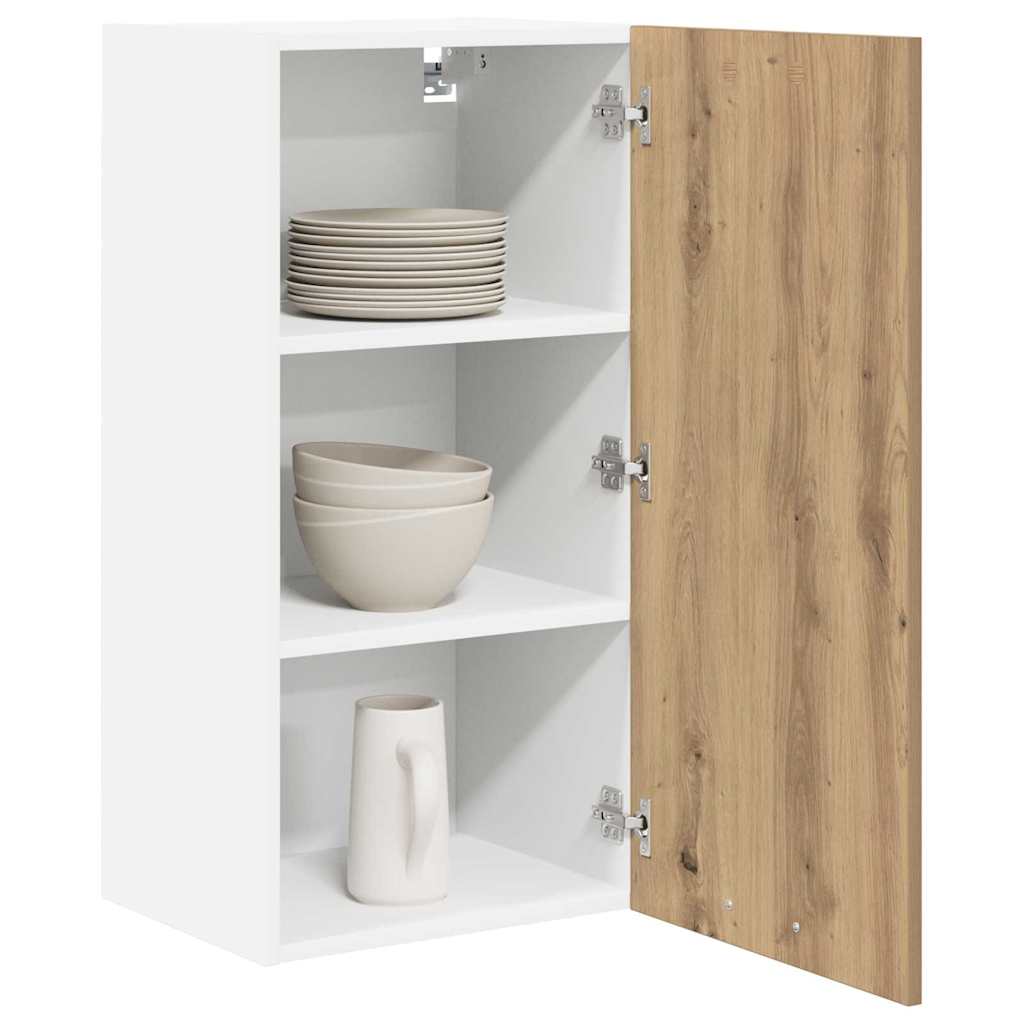 Hängeschrank Artisan-Eiche und Weiß 40 x 31 x 80 cm