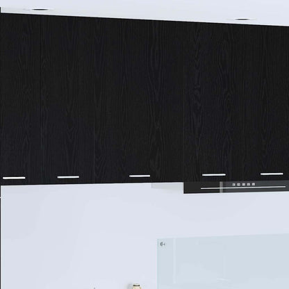 Hängeschrank Schwarze Eiche und Weiß 50 x 31 x 80 cm
