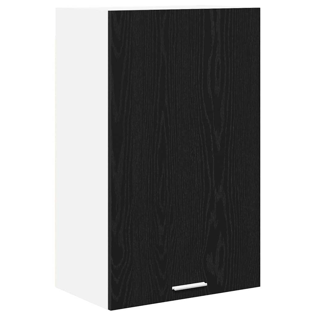 Hängeschrank Schwarze Eiche und Weiß 50 x 31 x 80 cm