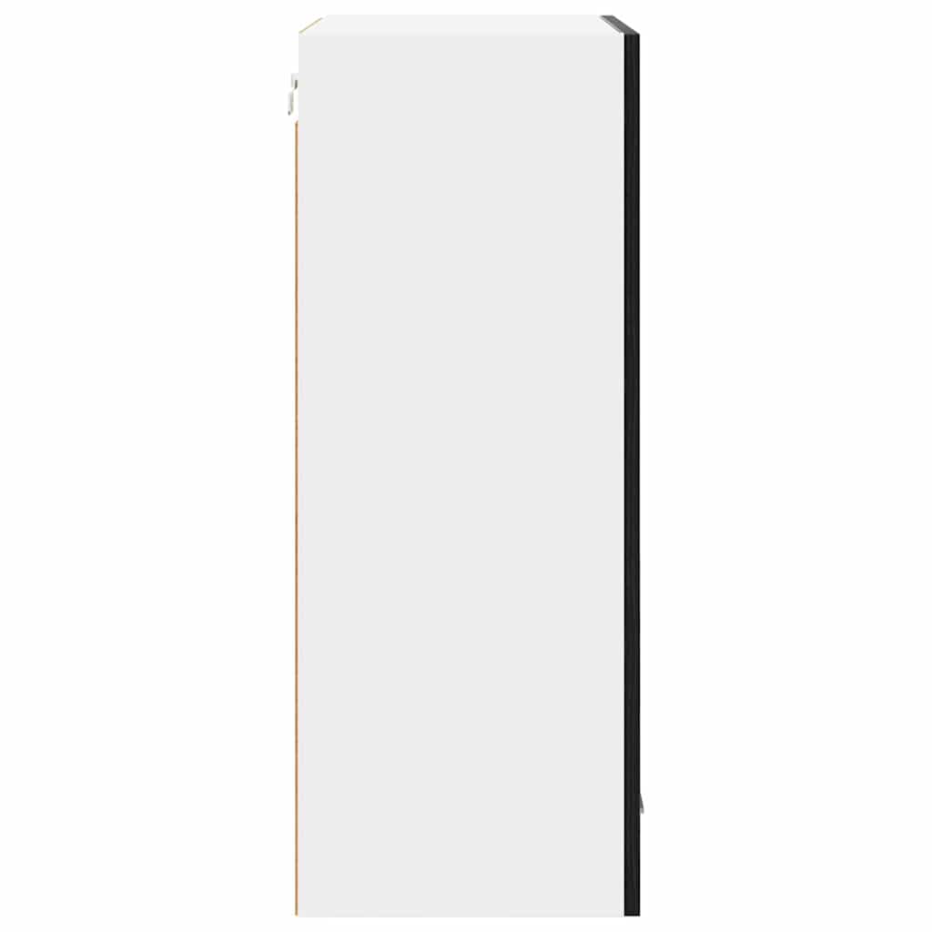 Hängeschrank Schwarze Eiche und Weiß 50 x 31 x 80 cm