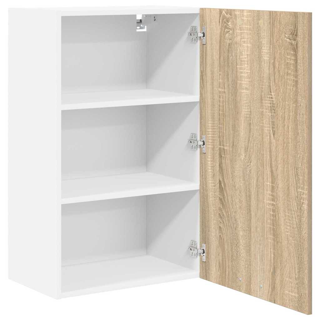 Hängeschrank Sonoma-Eiche und Weiß 50 x 31 x 80 cm