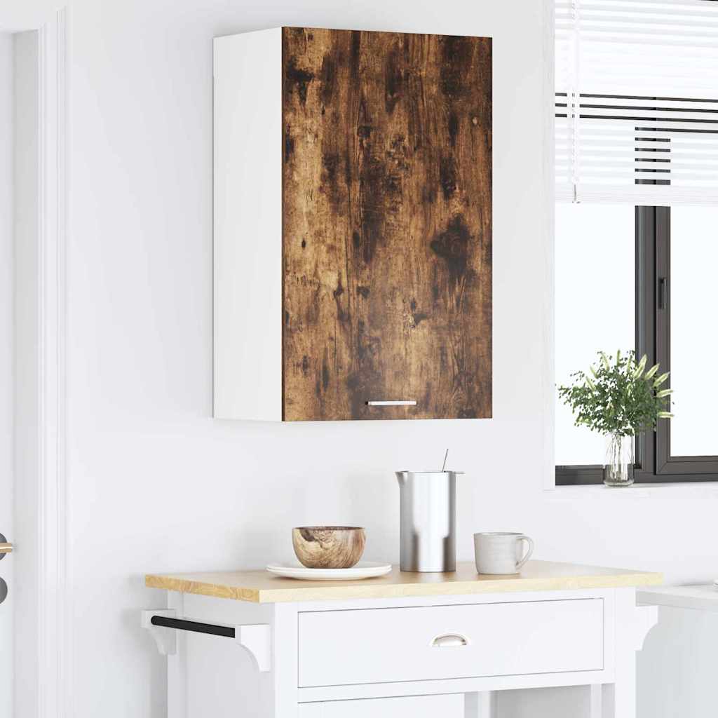 Hängeschrank Geräucherte Eiche und Weiß 50 x 31 x 80 cm