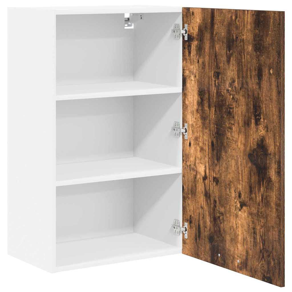 Hängeschrank Geräucherte Eiche und Weiß 50 x 31 x 80 cm
