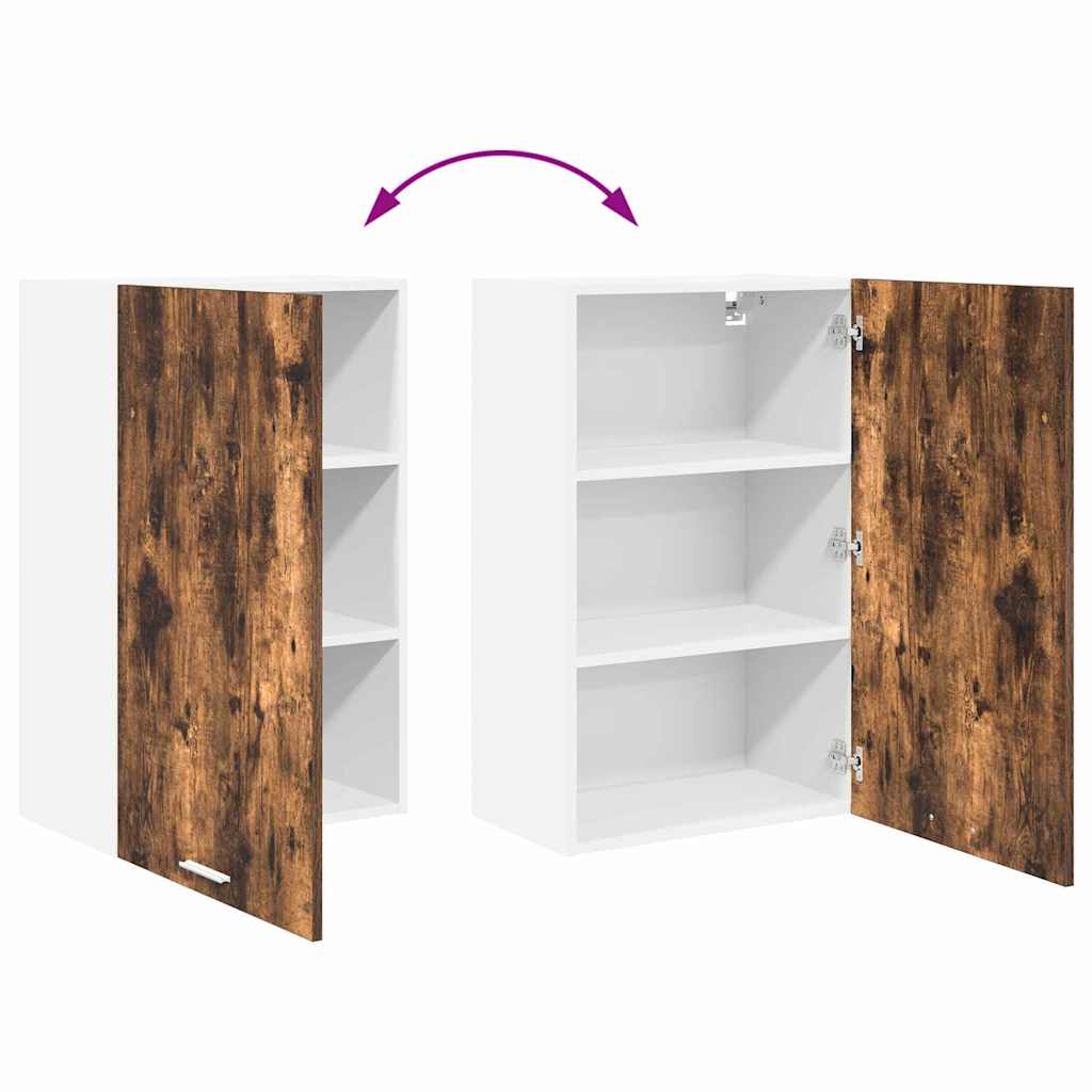 Hängeschrank Geräucherte Eiche und Weiß 50 x 31 x 80 cm