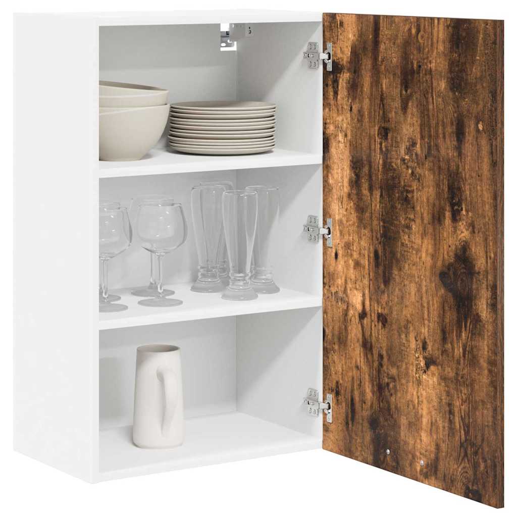 Hängeschrank Geräucherte Eiche und Weiß 50 x 31 x 80 cm