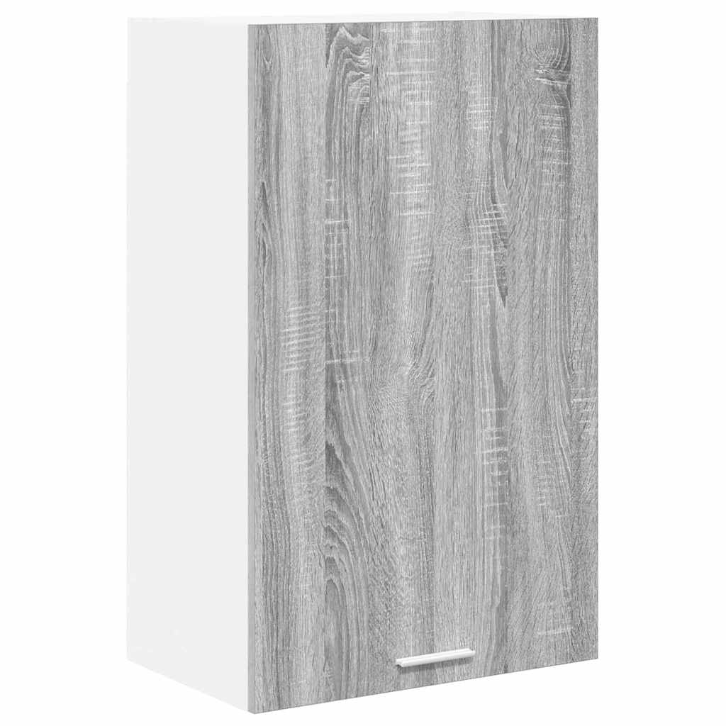 Hängeschrank Grau Sonoma und Weiß 50 x 31 x 80 cm Holzwerkstoff