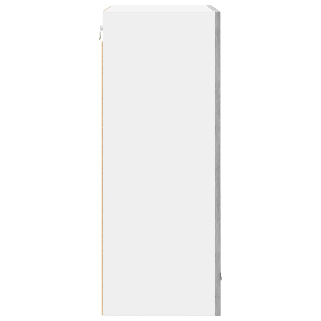 Hängeschrank Grau Sonoma und Weiß 50 x 31 x 80 cm Holzwerkstoff