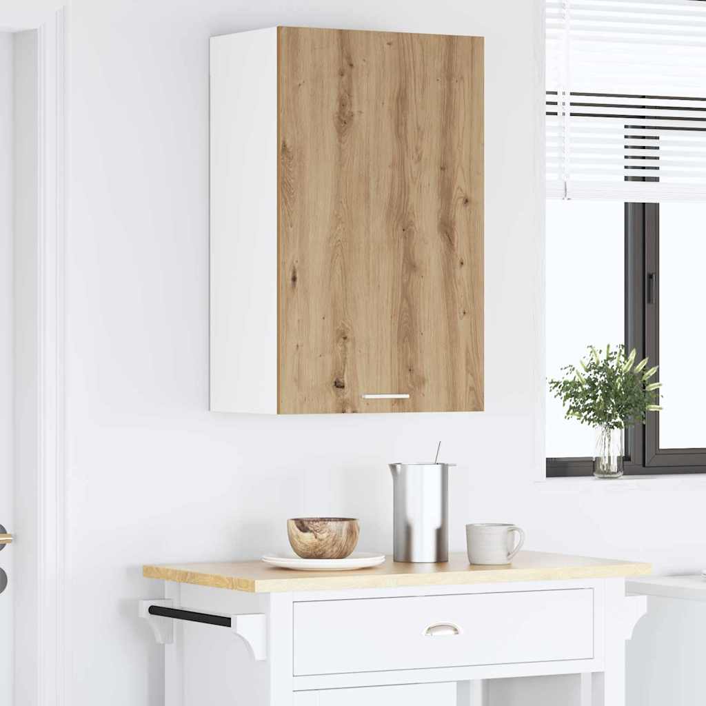 Hängeschrank Artisan-Eiche und Weiß 50 x 31 x 80 cm