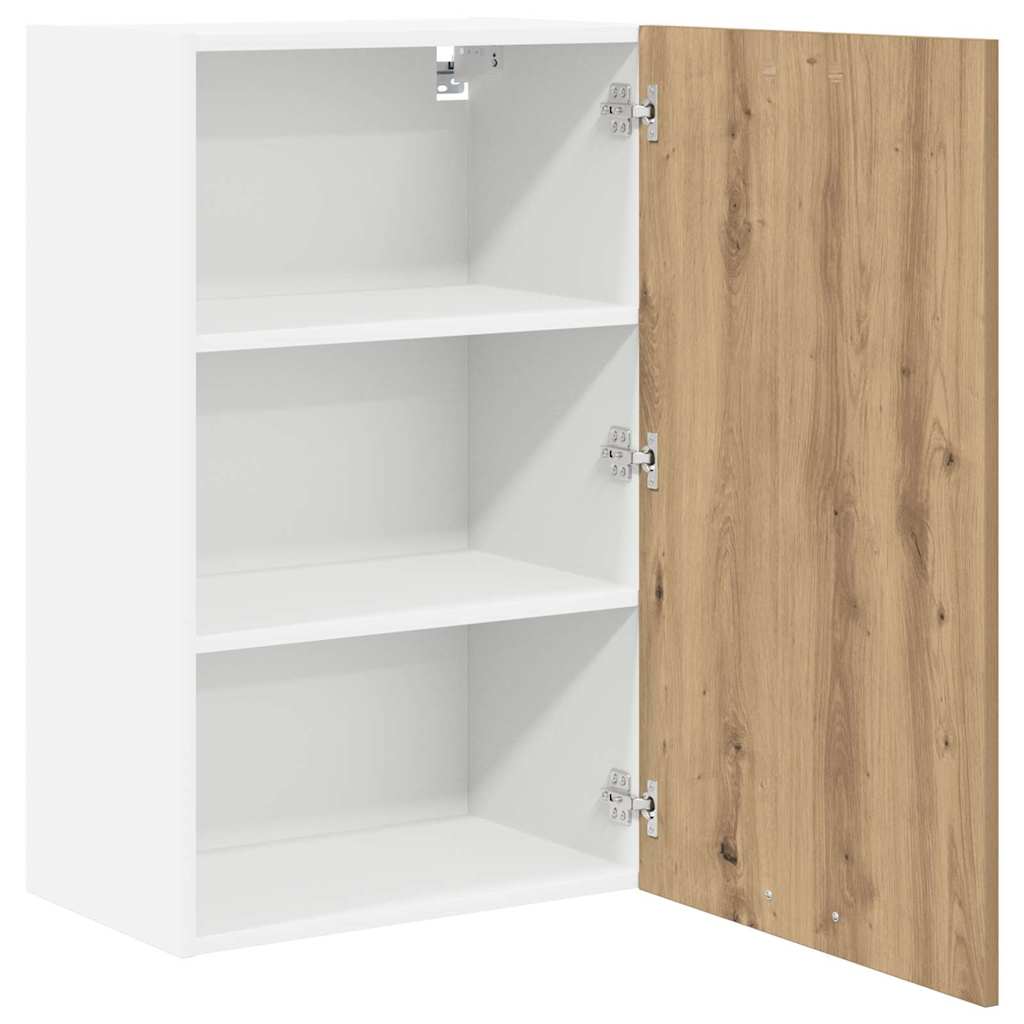 Hängeschrank Artisan-Eiche und Weiß 50 x 31 x 80 cm