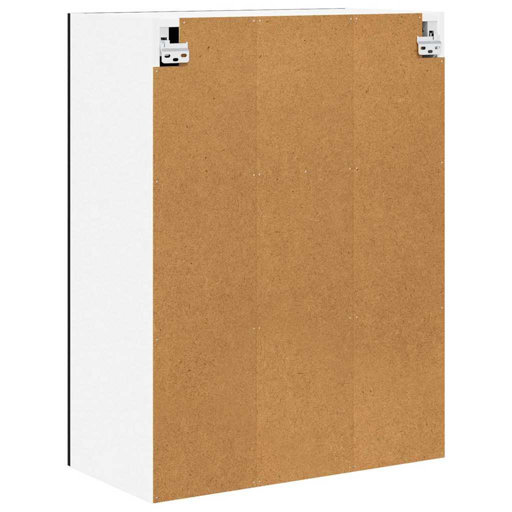 Hängeschrank Schwarz Eichen-Optik 60 x 31 x 80 cm Holzwerkstoff