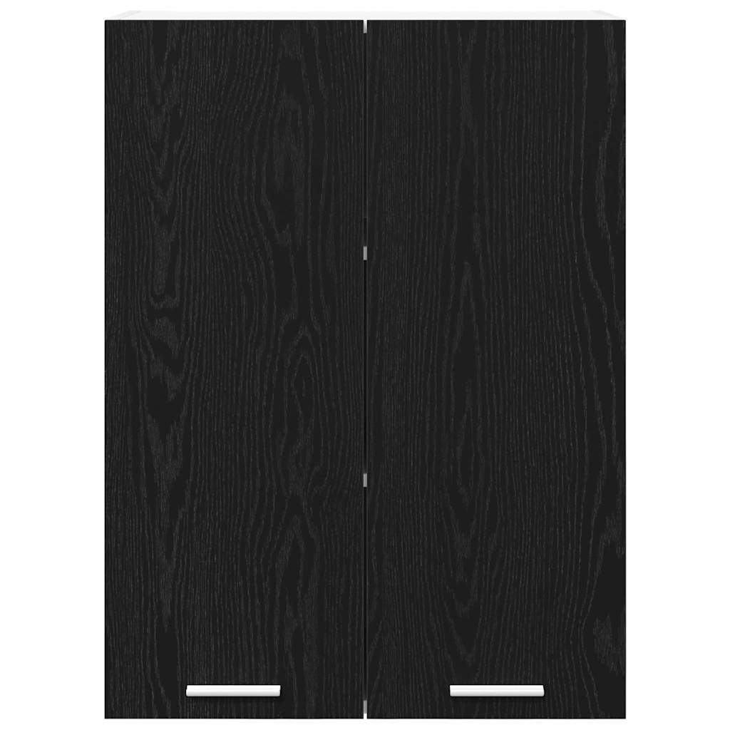 Hängeschrank Schwarz Eichen-Optik 60 x 31 x 80 cm Holzwerkstoff